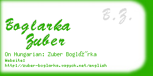 boglarka zuber business card